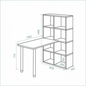 Стол компьютерный Bartolo в Агрызе - agryz.ok-mebel.com | фото 2