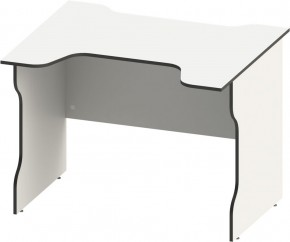Стол компьютерный ВАРДИГ K2 100x82, белый/черный в Агрызе - agryz.ok-mebel.com | фото 2