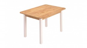 Стол ЛДСП (опоры белые) дуб вотан в Агрызе - agryz.ok-mebel.com | фото