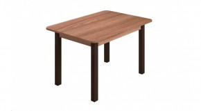 Стол ЛДСП (опоры черные) ясень шимо темный в Агрызе - agryz.ok-mebel.com | фото