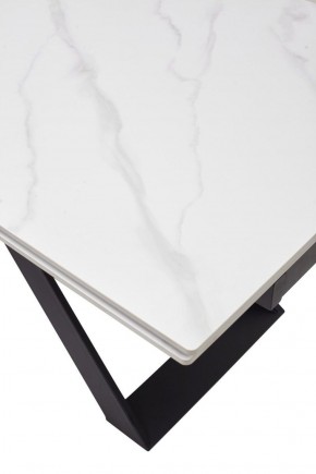 Стол LIVORNO 180 MATT WHITE MARBLE SOLID CERAMIC / BLACK, ®DISAUR в Агрызе - agryz.ok-mebel.com | фото 9