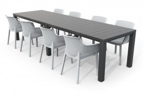 Стол раскладной Джули (Julie Double table 2 configurations) Графит в Агрызе - agryz.ok-mebel.com | фото 7