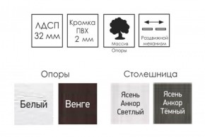 Стол раскладной Ялта-2 (опоры массив резной) в Агрызе - agryz.ok-mebel.com | фото 4