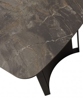 Стол RASMUS 160 KL-80 Серый мрамор, итальянская керамика / черный каркас, ®DISAUR в Агрызе - agryz.ok-mebel.com | фото 9