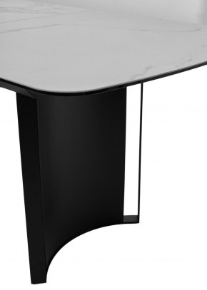 Стол RASMUS 160 TL-45 Белый мрамор, испанская керамика / черный каркас, ®DISAUR в Агрызе - agryz.ok-mebel.com | фото 7
