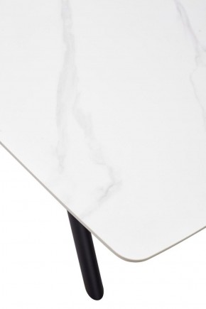 Стол RIVOLI 140 MATT WHITE MARBLE SOLID CERAMIC / BLACK, ®DISAUR в Агрызе - agryz.ok-mebel.com | фото 9
