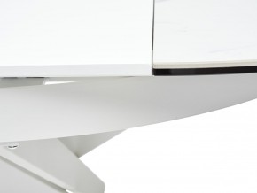 Стол TRENTO 120 HIGH GLOSS STATUARIO Белый мрамор глянцевый, керамика/ белый каркас, ®DISAUR в Агрызе - agryz.ok-mebel.com | фото 10