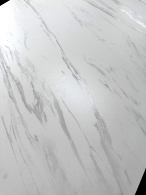 Стол VASTO 180 MARBLES KL-99 Белый мрамор матовый, итальянская керамика/ черный каркас, ®DISAUR в Агрызе - agryz.ok-mebel.com | фото 3
