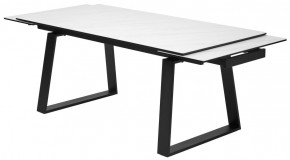 Стол VASTO 180 MARBLES KL-99 Белый мрамор матовый, итальянская керамика/ черный каркас, ®DISAUR в Агрызе - agryz.ok-mebel.com | фото 6
