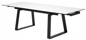 Стол VASTO 180 MARBLES KL-99 Белый мрамор матовый, итальянская керамика/ черный каркас, ®DISAUR в Агрызе - agryz.ok-mebel.com | фото 9