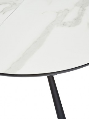 Стол VOLAND BIANCO TL-45 испанская керамика/ BLACK "белый мрамор" М-City в Агрызе - agryz.ok-mebel.com | фото 2