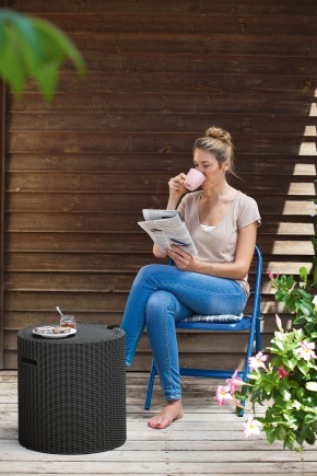Столик-холодильник Кул-Стул (Cool stool) графит в Агрызе - agryz.ok-mebel.com | фото