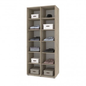 СТОУН С23 Шкаф 2-х створчатый (серый дуб/белый) в Агрызе - agryz.ok-mebel.com | фото 3