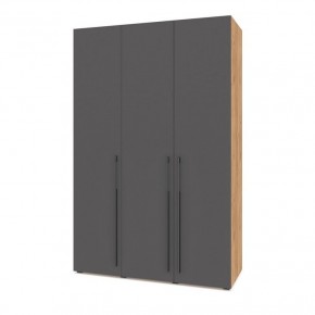 СТОУН С31 Шкаф 3-х створчатый (дуб золотой/графит) в Агрызе - agryz.ok-mebel.com | фото