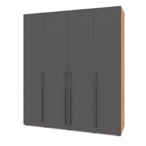 СТОУН С41 Шкаф 4-х створчатый (дуб золотой/графит) в Агрызе - agryz.ok-mebel.com | фото