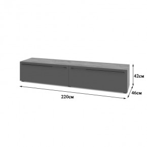 СТОУН С72 Тумба ТВ (золотой дуб/графит) в Агрызе - agryz.ok-mebel.com | фото 2