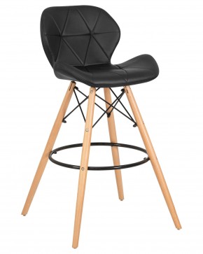 Стул барный DOBRIN BUTTERFLY BAR, ножки светлый бук, цвет чёрный в Агрызе - agryz.ok-mebel.com | фото