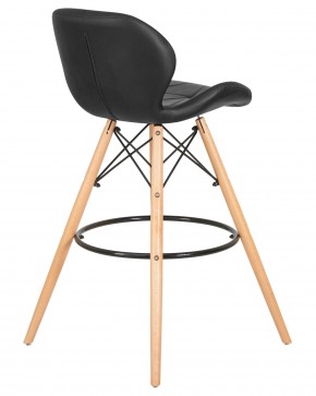 Стул барный DOBRIN BUTTERFLY BAR, ножки светлый бук, цвет чёрный в Агрызе - agryz.ok-mebel.com | фото 4