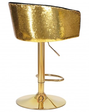 Стул барный DOBRIN DARCY GOLD SHINY, черный велюр с золотыми пайетками в Агрызе - agryz.ok-mebel.com | фото 4