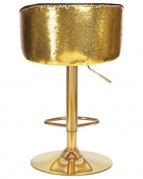 Стул барный DOBRIN DARCY GOLD SHINY, черный велюр с золотыми пайетками в Агрызе - agryz.ok-mebel.com | фото 5