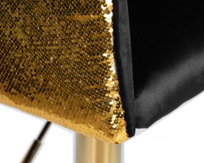 Стул барный DOBRIN DARCY GOLD SHINY, черный велюр с золотыми пайетками в Агрызе - agryz.ok-mebel.com | фото 7