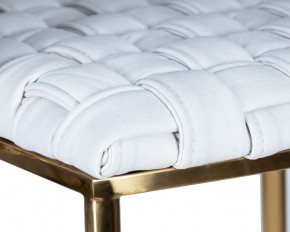 Стул барный DOBRIN EMMA GOLD, белый PU (T-01), белая ткань (F-49) в Агрызе - agryz.ok-mebel.com | фото 8