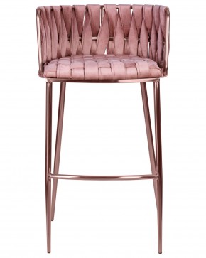 Стул барный DOBRIN EMMA ROSE GOLD, розовый велюр (VF-10) в Агрызе - agryz.ok-mebel.com | фото 6