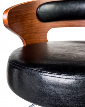 Стул барный DOBRIN FRED BLACK, коричневое дерево, чёрный в Агрызе - agryz.ok-mebel.com | фото 6