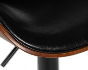 Стул барный DOBRIN KARTER BLACK, коричневый орех дерево (BWW), черный PU в Агрызе - agryz.ok-mebel.com | фото 8