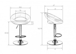 Стул барный DOBRIN MIRA LM-5001 (желтый) в Агрызе - agryz.ok-mebel.com | фото 3