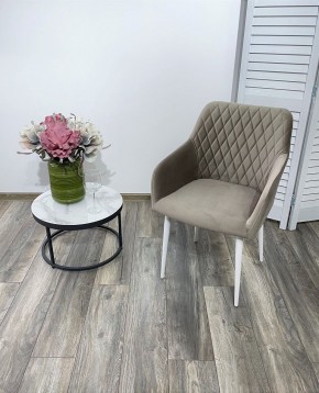 Стул BRANDY-X ЛАТТЕ #25 / белый каркас, велюр М-City в Агрызе - agryz.ok-mebel.com | фото 2