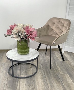 Стул GALE 360 град. поворот. BLUVEL-40 BEIGE, велюр/ черный каркас, М-City в Агрызе - agryz.ok-mebel.com | фото 2