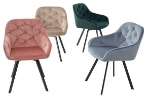 Стул GALE 360 град. поворот. BLUVEL-40 BEIGE, велюр/ черный каркас, М-City в Агрызе - agryz.ok-mebel.com | фото 3