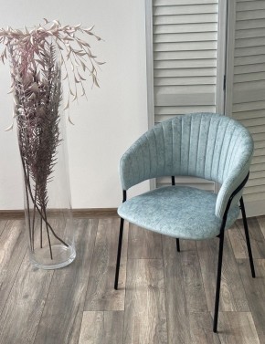 Стул ГЕММА, цвет RAIN 7 breeze, велюр / черный каркас М-City в Агрызе - agryz.ok-mebel.com | фото 4