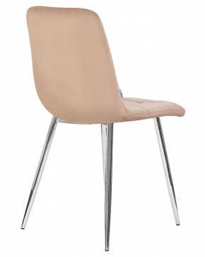 Стул обеденный DOBRIN ALEX, хром ножки, мокко велюр (V108-104),  в Агрызе - agryz.ok-mebel.com | фото 4