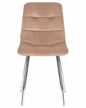 Стул обеденный DOBRIN ALEX, хром ножки, мокко велюр (V108-104),  в Агрызе - agryz.ok-mebel.com | фото 6