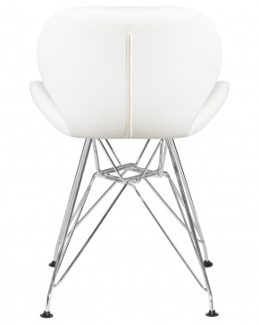 Стул обеденный DOBRIN BUTTERFLY CHROME, ножки хром, цвет белый в Агрызе - agryz.ok-mebel.com | фото 5
