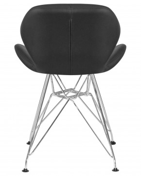 Стул обеденный DOBRIN BUTTERFLY CHROME, ножки хром, цвет чёрный в Агрызе - agryz.ok-mebel.com | фото 5