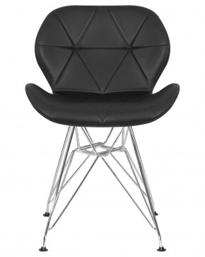 Стул обеденный DOBRIN BUTTERFLY CHROME, ножки хром, цвет чёрный в Агрызе - agryz.ok-mebel.com | фото 7