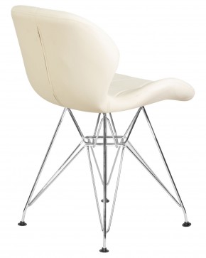 Стул обеденный DOBRIN BUTTERFLY CHROME, ножки хром, цвет кремовый в Агрызе - agryz.ok-mebel.com | фото 4