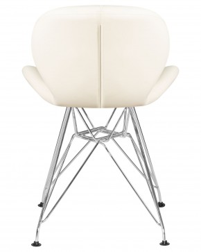 Стул обеденный DOBRIN BUTTERFLY CHROME, ножки хром, цвет кремовый в Агрызе - agryz.ok-mebel.com | фото 5