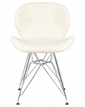 Стул обеденный DOBRIN BUTTERFLY CHROME, ножки хром, цвет кремовый в Агрызе - agryz.ok-mebel.com | фото 6