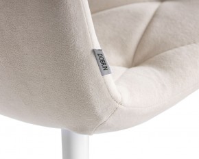 Стул обеденный DOBRIN CHILLY ROMBO, Бежевый Simple 44, основание белое в Агрызе - agryz.ok-mebel.com | фото 10
