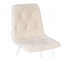 Стул обеденный DOBRIN CHILLY ROMBO, Бежевый Simple 44, основание белое в Агрызе - agryz.ok-mebel.com | фото 8