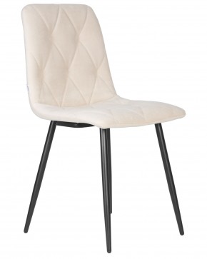 Стул обеденный DOBRIN CHILLY ROMBO, Бежевый Simple 44, основание черный в Агрызе - agryz.ok-mebel.com | фото 2