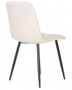 Стул обеденный DOBRIN CHILLY ROMBO, Бежевый Simple 44, основание черный в Агрызе - agryz.ok-mebel.com | фото 4