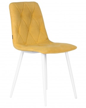 Стул обеденный DOBRIN CHILLY ROMBO, Горчичный Simple 15, основание белый в Агрызе - agryz.ok-mebel.com | фото 2