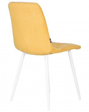 Стул обеденный DOBRIN CHILLY ROMBO, Горчичный Simple 15, основание белый в Агрызе - agryz.ok-mebel.com | фото 4