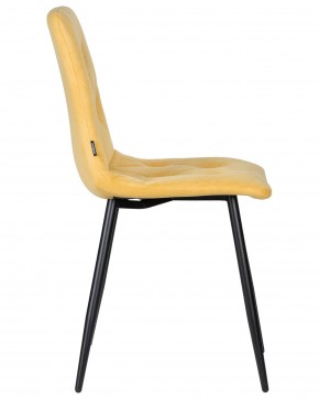 Стул обеденный DOBRIN CHILLY ROMBO, Горчичный Simple 15, основание черное в Агрызе - agryz.ok-mebel.com | фото 3