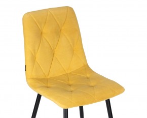 Стул обеденный DOBRIN CHILLY ROMBO, Горчичный Simple 15, основание черное в Агрызе - agryz.ok-mebel.com | фото 7